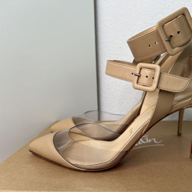 Christian Louboutin High Heels Pumps Beige Gr.38,5