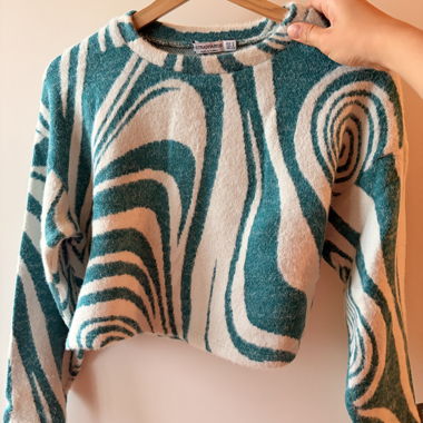 Maglione con motivo astratto