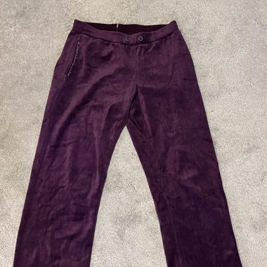 Pantalon lounge en velours violet taille S