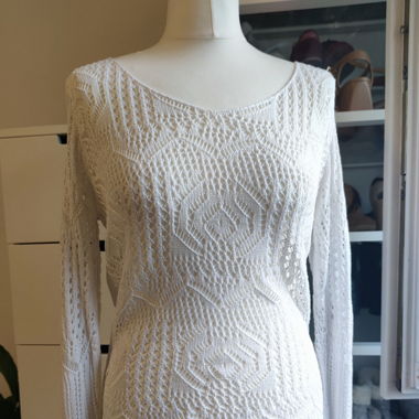 Women's white sweater blouse  size 38 