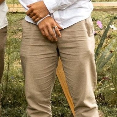 Pantaloni chinos beige da uomo, 31-32