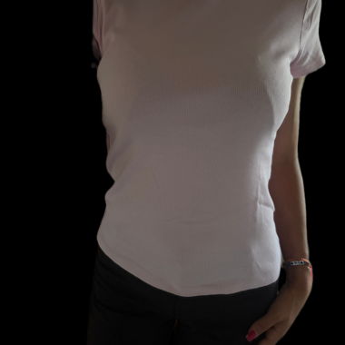 Top a coste rosa Zara