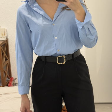 Camicia blu elegante