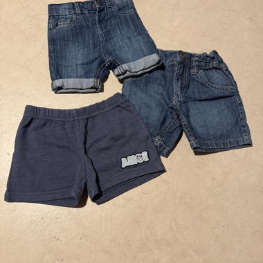 Set di 3 pantaloncini 9-12 mesi