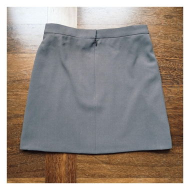 Minijupe aus Wollcrepe