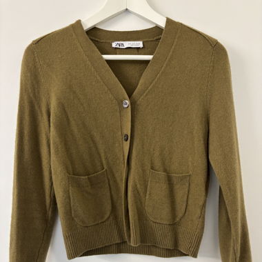 Zara Strickjacke 100% Wolle Grösse S