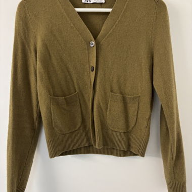 Zara Strickjacke 100% Wolle Grösse S