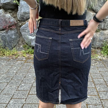 Dark Blue Denim Skirt