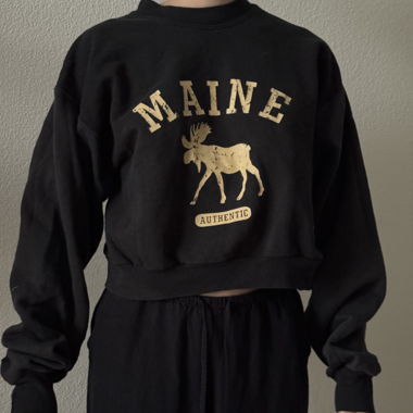 Maine Sweatshirt schwarz