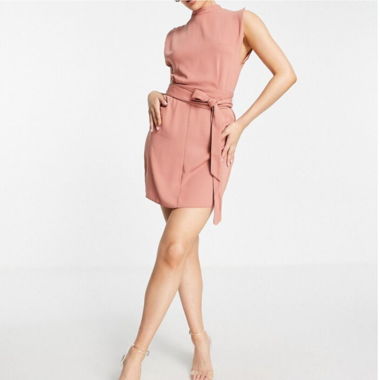 Bellissimo vestito color crema-rosa - mai indossato.