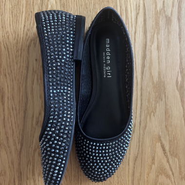 Ballerine nere con strass