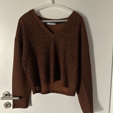 Maglione ZARA rosso/marrone