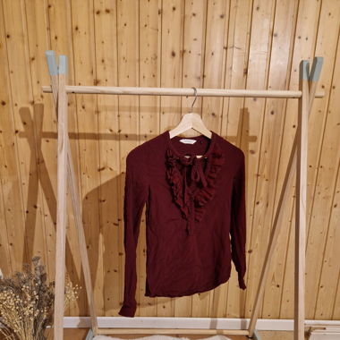 Belle blouse bordeau Naf naf
