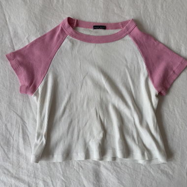 T-shirt Bébé White & Pink Brandy