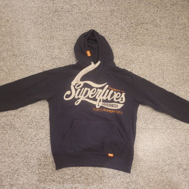 Kaputzenpullover Superdry Gr. M blau