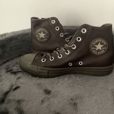 Converse All Star montantes cuir brunes 37.5