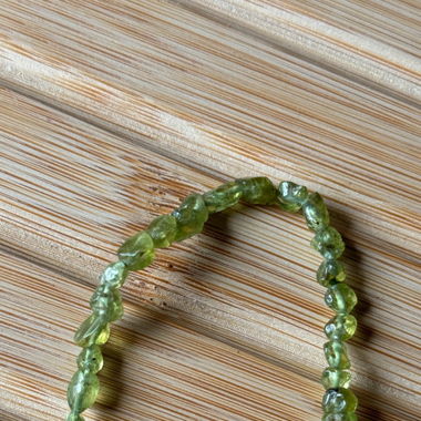 Green Gemstone Nugget Pearl Bracelet