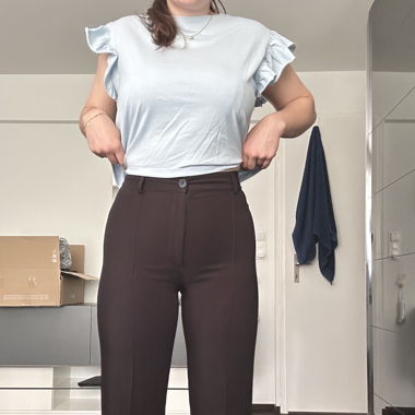 Stoffhose Schwarz 