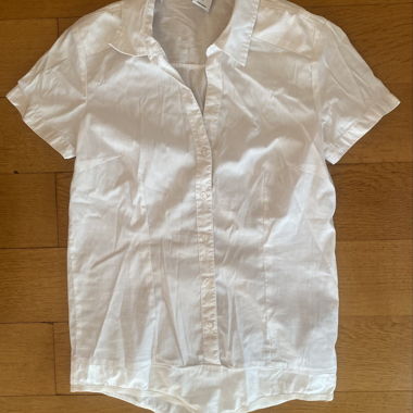 Body bianco aderente tipo camicia