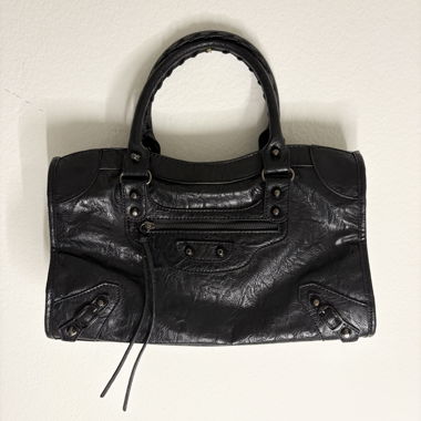 Borsa a mano stile city bag nera