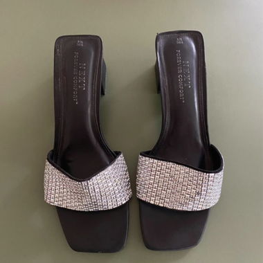 Sandales à paillettes strass