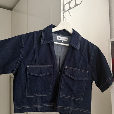 Giacca-camicia in denim Zara
