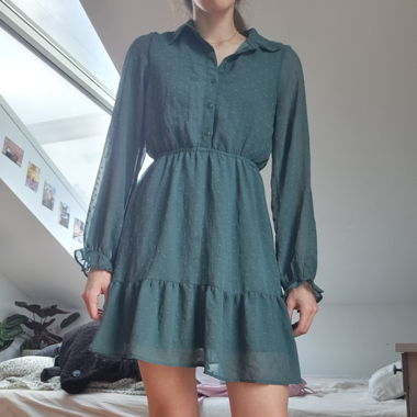 Cute dark green dress