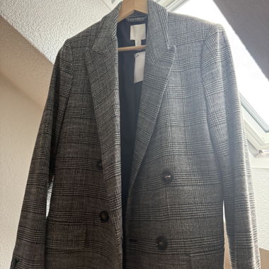 Grauer Glencheck-Blazer