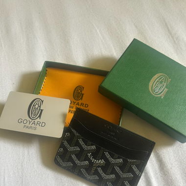 Porte-cartes Goyard Noir Inc. Boîte