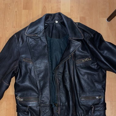 Biker Lederjacke oversized 