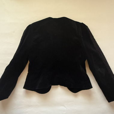 Veste en velours noir