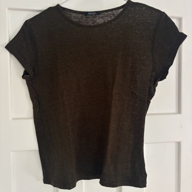 Massimo Dutti T-Shirt braun/grün