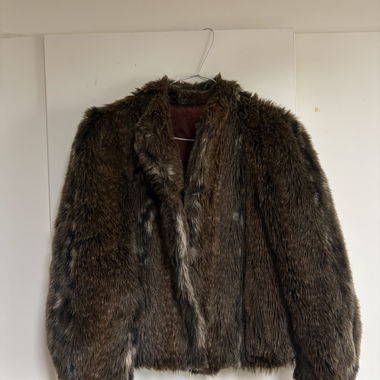 Vintage Jacke aus Kunstpelz