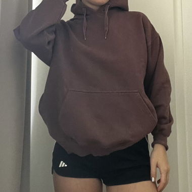 Veste à capuche marron