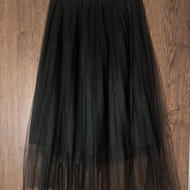 Gonna nera in tulle