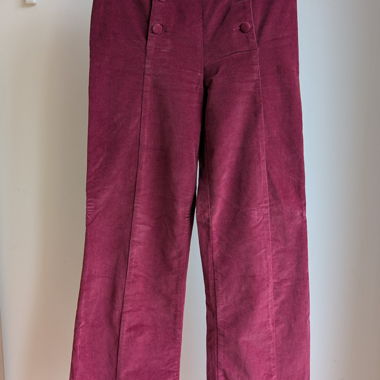 Pantalon victorine fuchsia, petite étoile