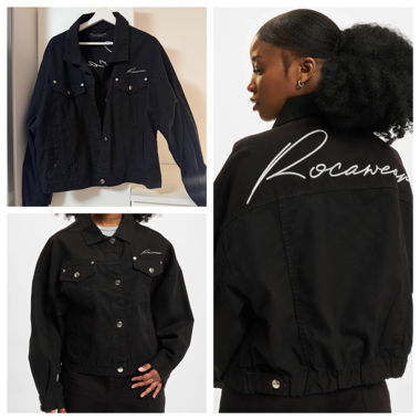 Giacca di jeans nera Rocawear