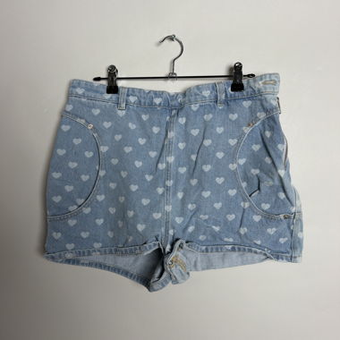 Shorts in denim Diesel con cuore