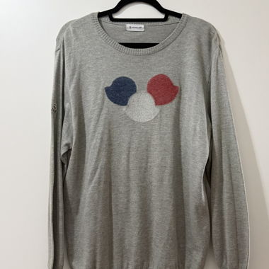 Pull en maille Moncler gris