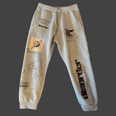Pantaloni da jogging con stampe diverse