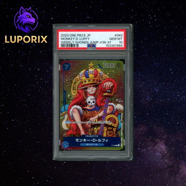 One Piece PSA 10 Monkey D. Luffy 043 Weekly