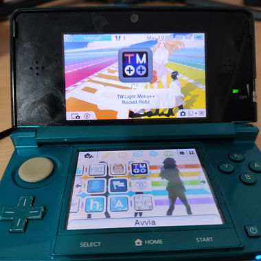 Nintendo 3DS color turchese moddato