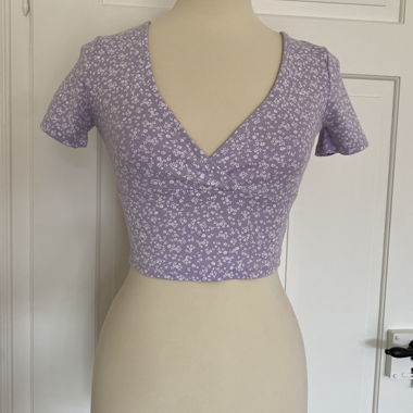 lilac floral top