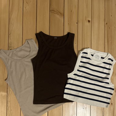 3-er pack ärmellose T-Shirts für Mädchen