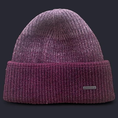 Red glitter beanie