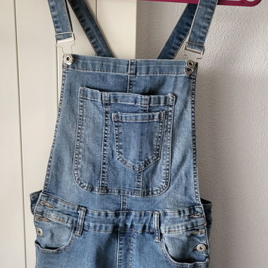 Salopette short en jean Voggo