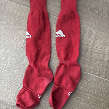 Adidas red football socks size 37-39