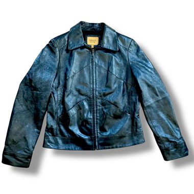 Vintage Arma glitter black coat