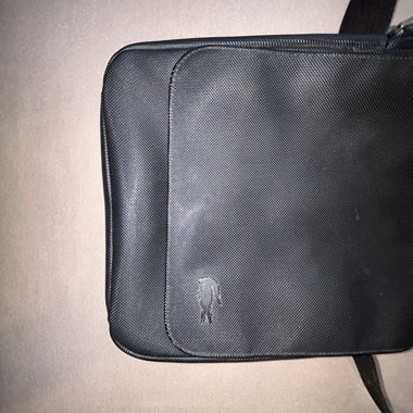 Borsa tracolla nera in tessuto