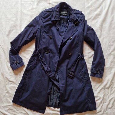Trench-coat Stradivarius bleu